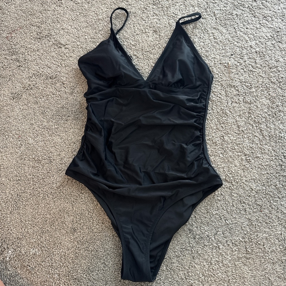Black One-Piece Swimsuit